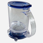 Teavana Perfect Tea Glass Press Maker Pot Blue Transparent 6.5" Infuser VG