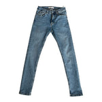 ZARA Denimwear Medium Wash Blue Skinny Fit Stretch Cotton Denim Jeans Size 31 VG