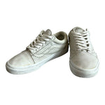VANS Old Skool Reissue White Leather Sneakers Sport Skateboarding Sneakers Shoes