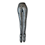 ToBeInStyle Distressed Fishnet Pantyhose Spider Web Tights Black Punk Goth New