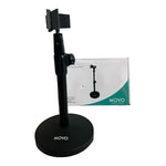 Movo TMC-5 Heavy Duty Desktop Microphone Stand Weighted Round Base Black