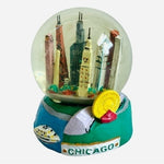 Vintage Chicago Snow Globe Skyline 3.5" Collectible Souvenir Memorabilia VG