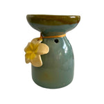 Ceramic Essential Oil Burner Floral Design Aromatherapy Diffuser TeaLight Holder