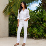 Buffalo David Bitton Women's White Denim Skinny Jeans 8/29 Ankle 26" Inseam EXC