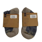 2 Pair NWT MADE HERE Pilot Ankle Grey Cotton Unisex Socks Sz L/XL Made in USA