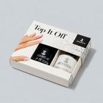 Jessica Top It Off Shatter Crackle Nail Polish Set White Alligator Duo NIB