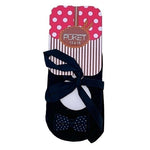 Puket Baby Girl Black Cotton Grip Socks with 3D Bow Size 12-18 Months NWT