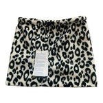 Old Navy Women's Neck Warmer Black White Cheetah Print Fleece Scarf One Size NWT