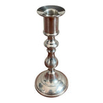 Vintage Valsan Single Stag Candle Holder 8"x5" Silverplate Portugal Candlestick
