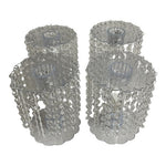 Clear Acrylic Beaded Chandelier Cake Stand with LED Lights 8"x9" Wedding Party
