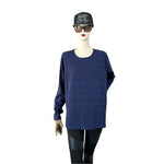 Women's Purple Running Sweatshirt Size L Athletic Top Rayon Polyester Spandex VG