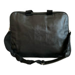 Men's Briefcase Black Leatherette Travel Bag Laptop Bag Waterproof Messenger Bag