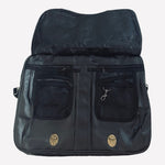 Men's Briefcase Black Leatherette Travel Bag Laptop Bag Waterproof Messenger Bag