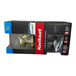 Kwikset Gold Silver Microban Door Knob Stainless Steel Bed Bath Handle NIB