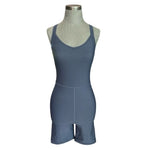 Old Navy Activewear Women's PowerSoft Bodysuit S Gray Racerback Compression EXC