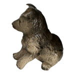 HOMCO German Shepherd Puppy Figurine 8828 Ceramic Dog Statue Vintage 3" Cute Dog