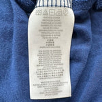 Michael Kors Women's Blue Cowl Neck Sleeveless Top M Silver Chain Shoulder VG
