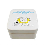 Ziggy & Fuzz Tom Wilson Ceramic Trinket Box 3" Japan Vintage "Favorite Things"