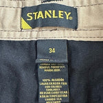 Stanley Tucson Men's Navy Blue Cotton Ripstop Cargo Shorts 34 Wide Leg NWOT