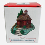 NIB Vintage 2000 Liberty Falls Smokehouse House Figurine Monument 3x3x3" Rare
