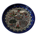 Holy Land Ceramic Serving Bowl 5.2" Hand Painted Israel Jerusalem Bethlehem NWOT