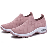 Women's Air Cushion Slip-On Orthopedic Walking Shoes Dusty Pink Mesh Size 9 New