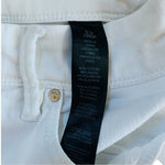 Chico's So Slimming White Cotton Girlfriend Cropped Jeans Sz 6 0.5 33W VG