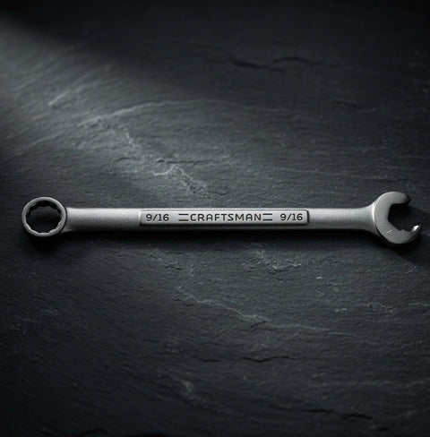 Vintage Craftsman 9/16" Combination Wrench 12-Point SAE USA 8.75" EXC