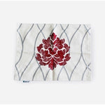 HWY 50 Burgundy Red Linen Placemats Set of 2 Cotton Blend 13x17.5" Washable New