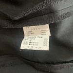 LeShop Women's Black Long Vest S Zip Front Sleeveless Cardigan Rayon Cotton VG