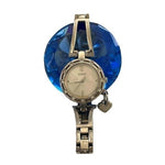 GUESS Silver Tone Crystal Watch Women Stainless Steel Quartz Heart Charm VG