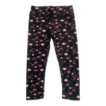 FABLETICS Salar Rose Romance Capri Leggings Sz M Floral Black Pink Green Workout