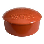 Vintage Bistro Brown Ceramic Brie Camembert Cheese Baker Keeper 5x5 Excellent