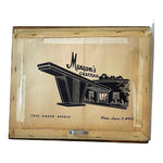 Vintage Park Printing Manqam's Chateau 1950s Framed Art Wood Frame 12x10 Print
