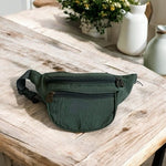 Everest Vintage Green Nylon Fanny Pack Waist Bag Hip Belt Bag Adjustable Strap