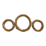 Christmas Wreath Base Set 3 Pack Rattan Wicker Vine Ring Crown DIY Craft New