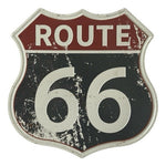 Route 66 Metal Sign Retro Wall Plaque Historic Highway Road Decor 11.5"