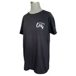 Alter Ego Black White Italian Soft Cotton Crewneck T Shirt M Unisex Oversized NW