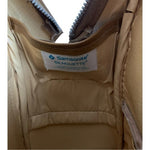 Vintage Samsonite Tan Vinyl Carry-On Messenger Travel Bag Good