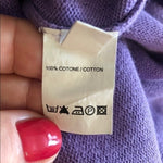 Takeshy Kurosawa Men's Lilac Cotton Crewneck Sweater M Long Sleeve $139 VG