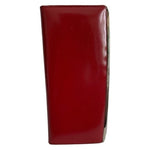 DECKESE Burgundy Red Leather Wallet Women’s Bifold Handmade Silver Accent NWOT
