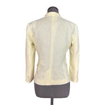 Banana Republic Yellow Linen Cotton Women's Dress Jacket Blazer 6 Excellent