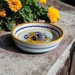 Sur La Table Dragon Print Ceramic Bowl Coaster 5.5" Multicolor Serving Dish New