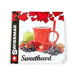 SWISSMAR Sweetheart Chocolate Fondue Set Ceramic Mug 2 Fork Candle Valentine NIB