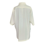 Burda Men's Off White Ivory Embroidered Front Tee XL Short Sleeve Vintage NWOT