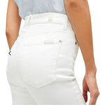 7 For All Mankind Women White Cotton Jeans 29 High Waist Ankle Skinny Stretch VG