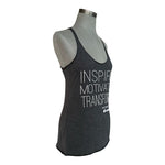 CHIN UP Apparel Tank Top S Gray White Inspire Motivate Transform Athletic VG
