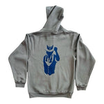 Made Here Bayside Men's Blue Zip Front Hooded Sweater Small Cotton Blend NWOT