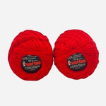 AARLAN Cotoflam 100% Cotton Yarn Red Vintage Knitting Crochet Skein New Set of 2