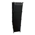 12-Cube DIY Modular Plastic Closet Organizer Bookcase Storage Shelves Black NIB